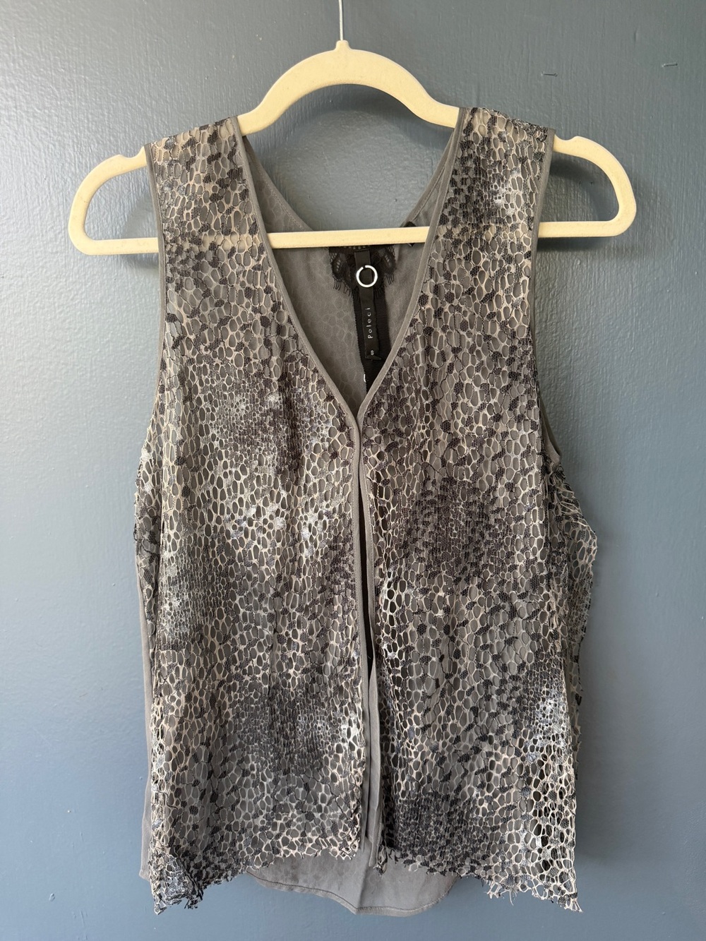 Lovely Poleci Silk Layered Top